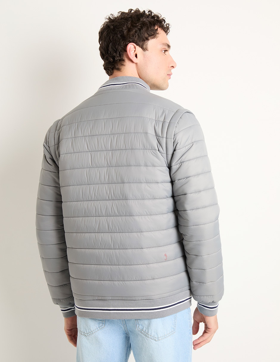 Chamarra acolchada capitonada para hombre 2