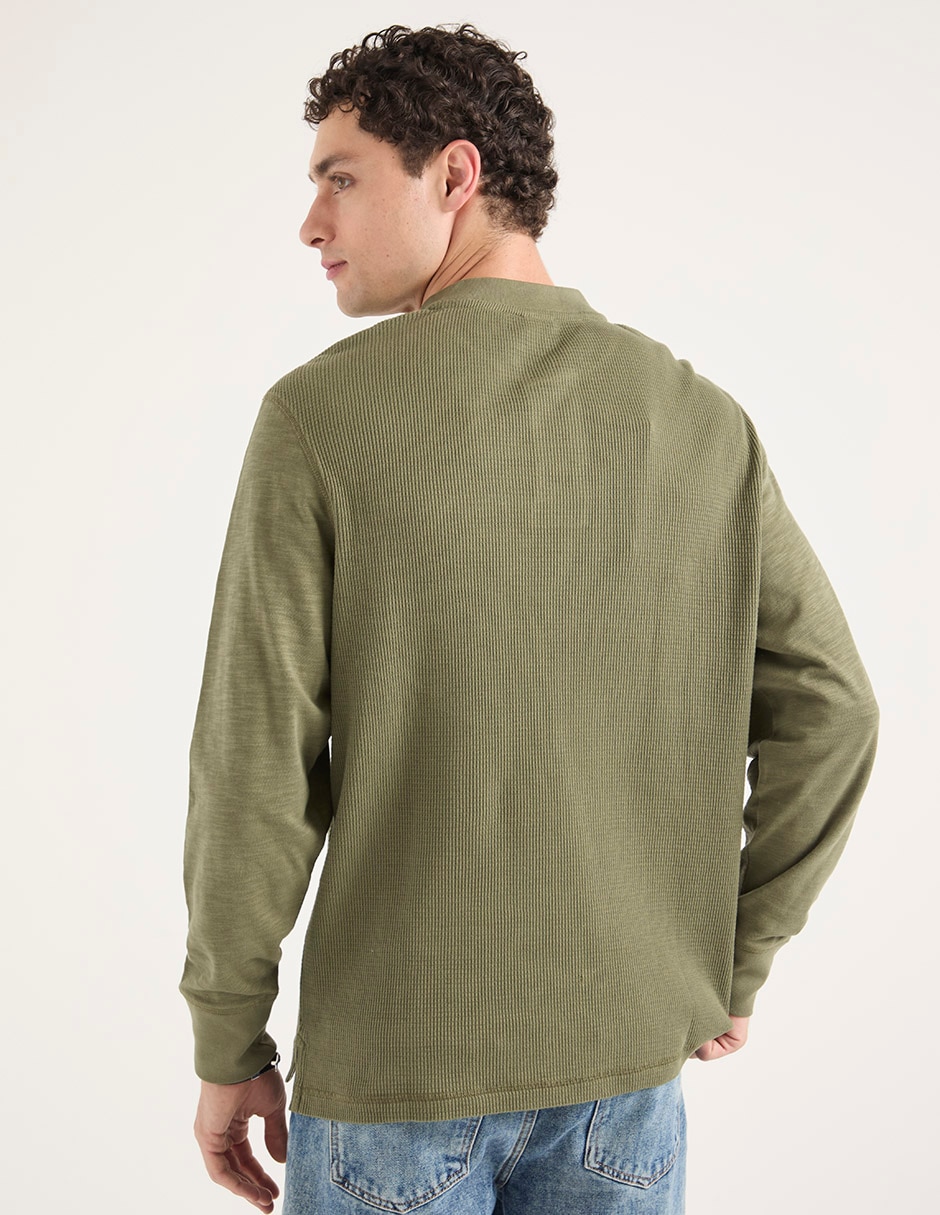 PLAYERA MOSSIMO, EG, VERDE OLIVO LISO C