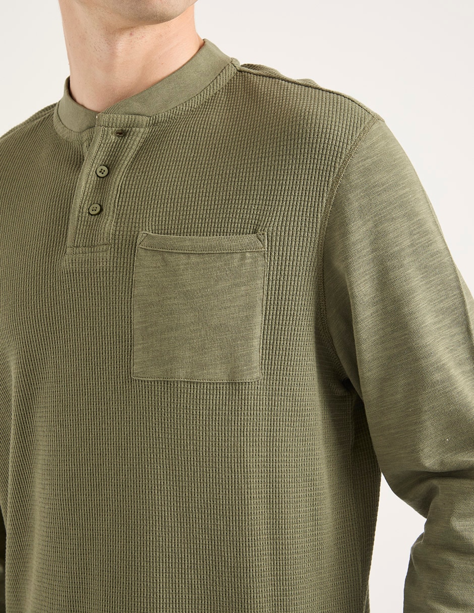 PLAYERA MOSSIMO, EG, VERDE OLIVO LISO C