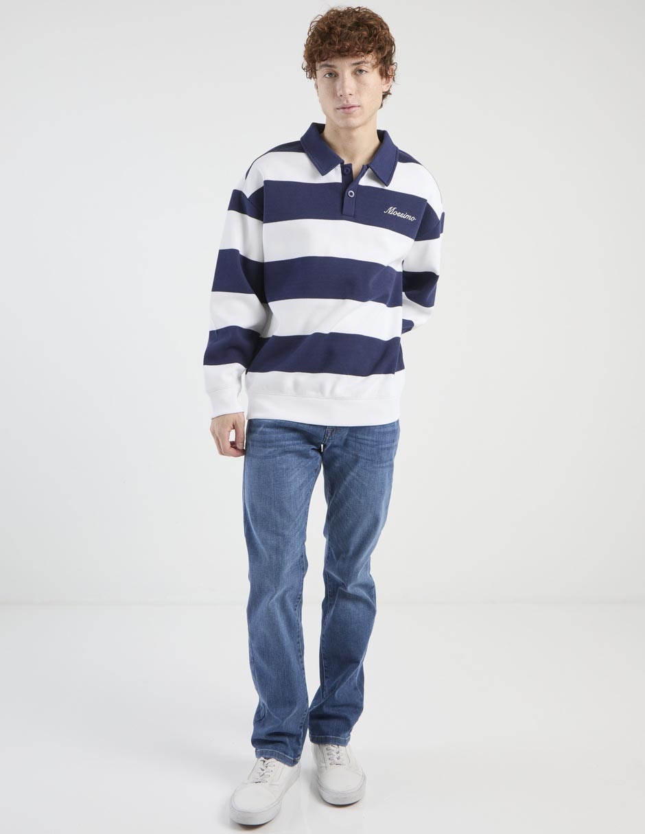 SUDADERA MOSSIMO, EG, AZUL MARINO ESTAM