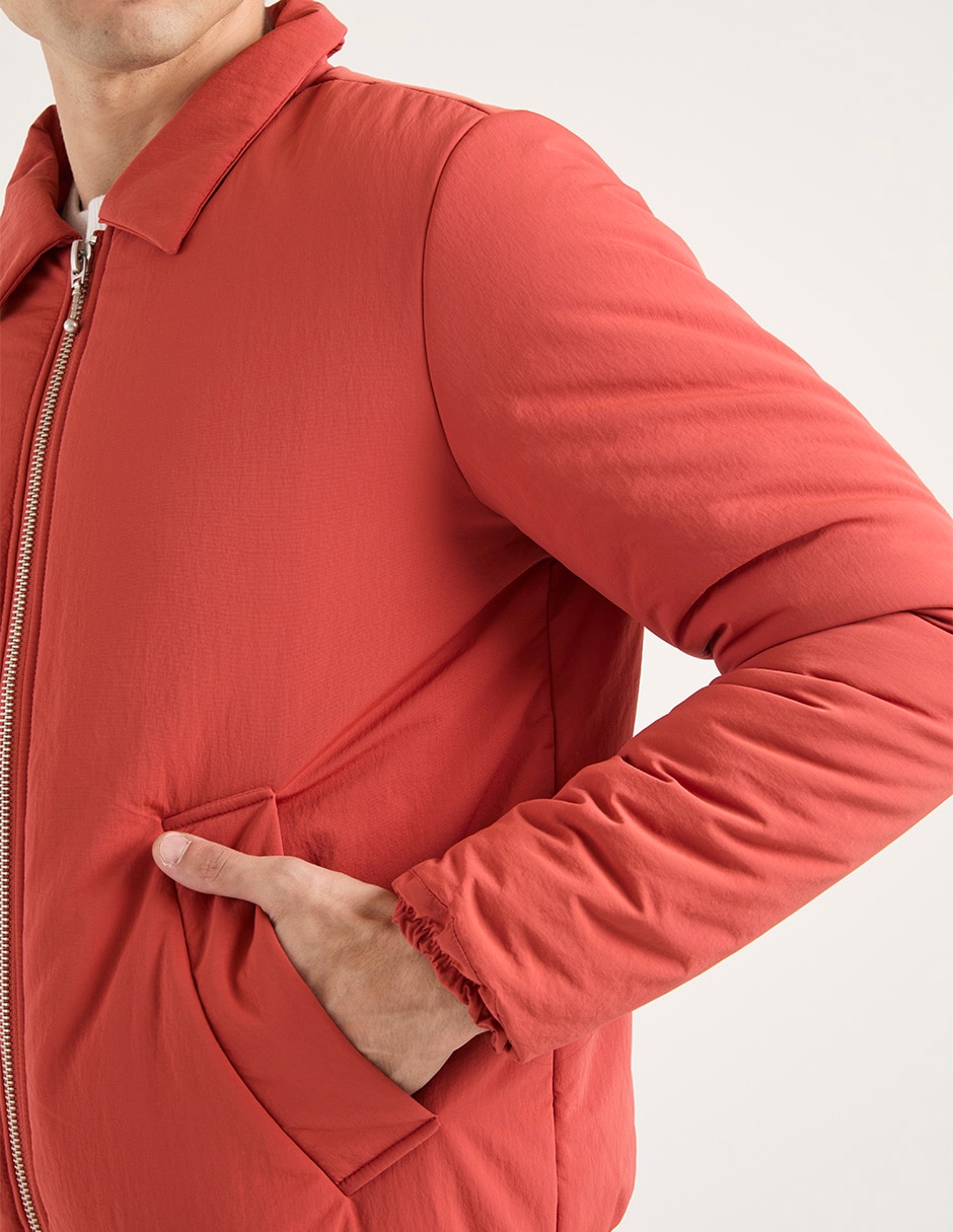 Chamarra bomber con bolsillos para hombre 4
