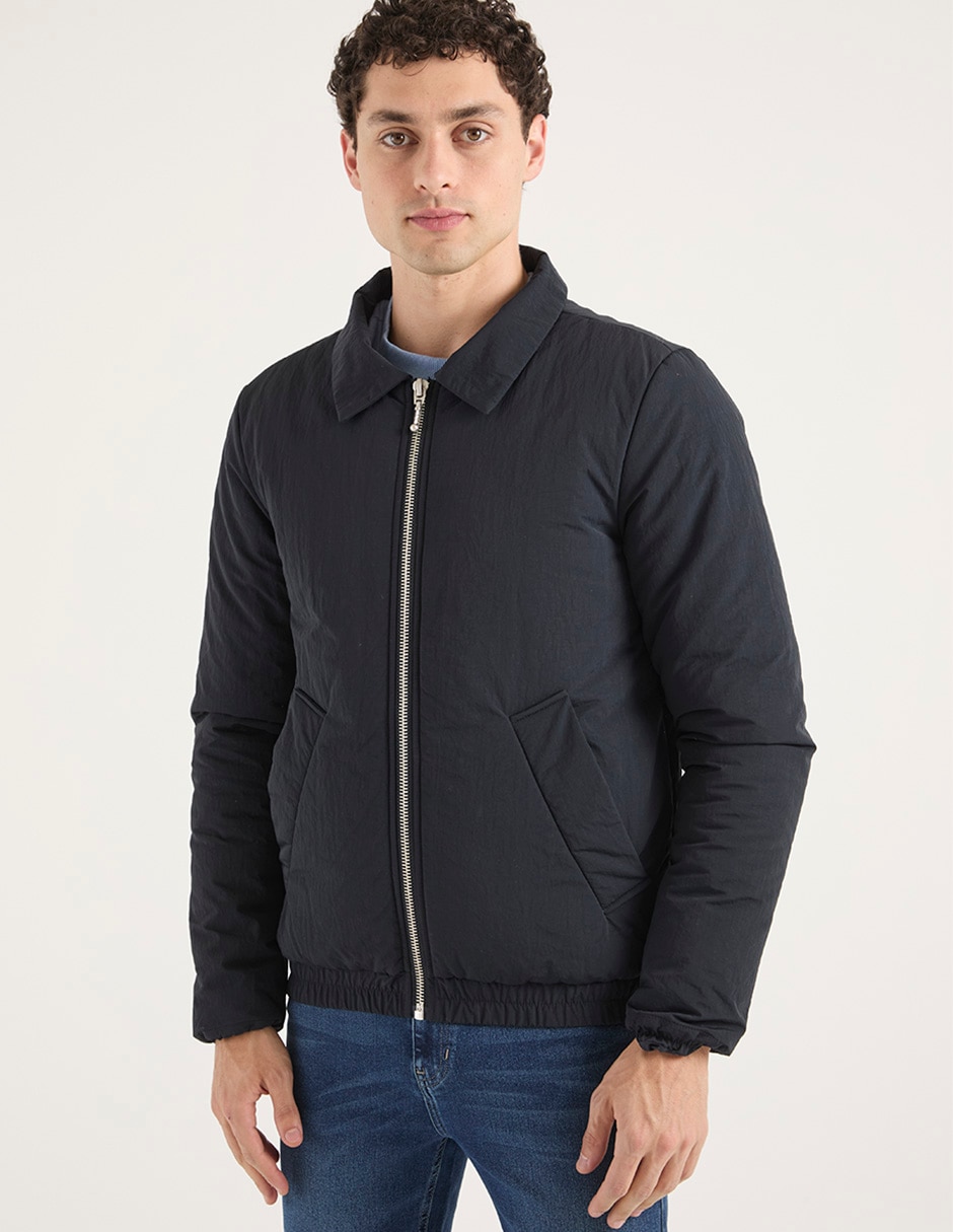 Chamarra bomber con bolsillos para hombre Chamarra bomber con bolsillos para hombre