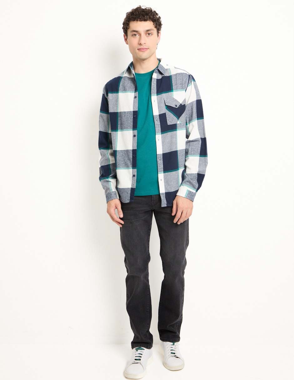 CAMISA MOSSIMO, CH, AZUL MARINO PRETEÑI