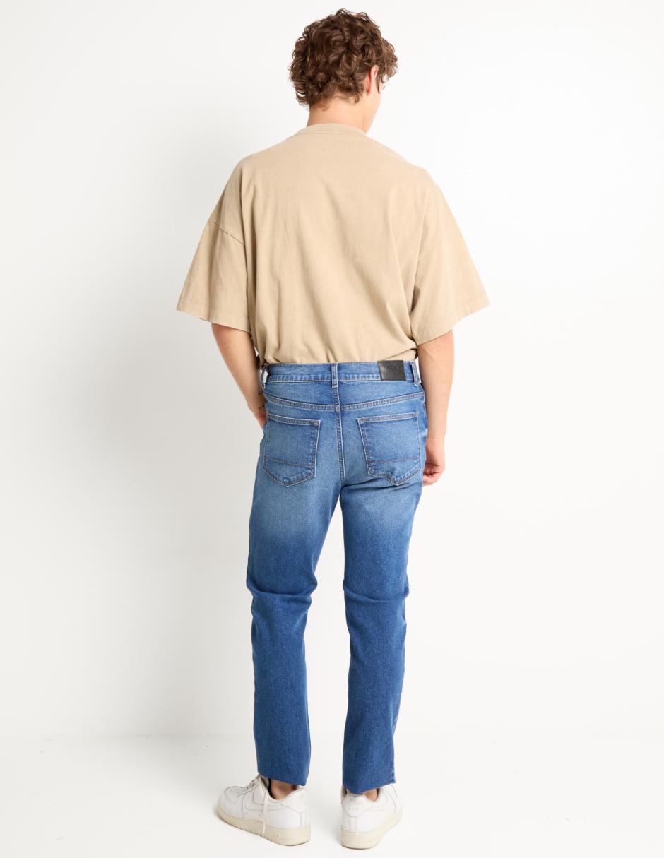 Jeans slim lavado sand blast para hombre 2