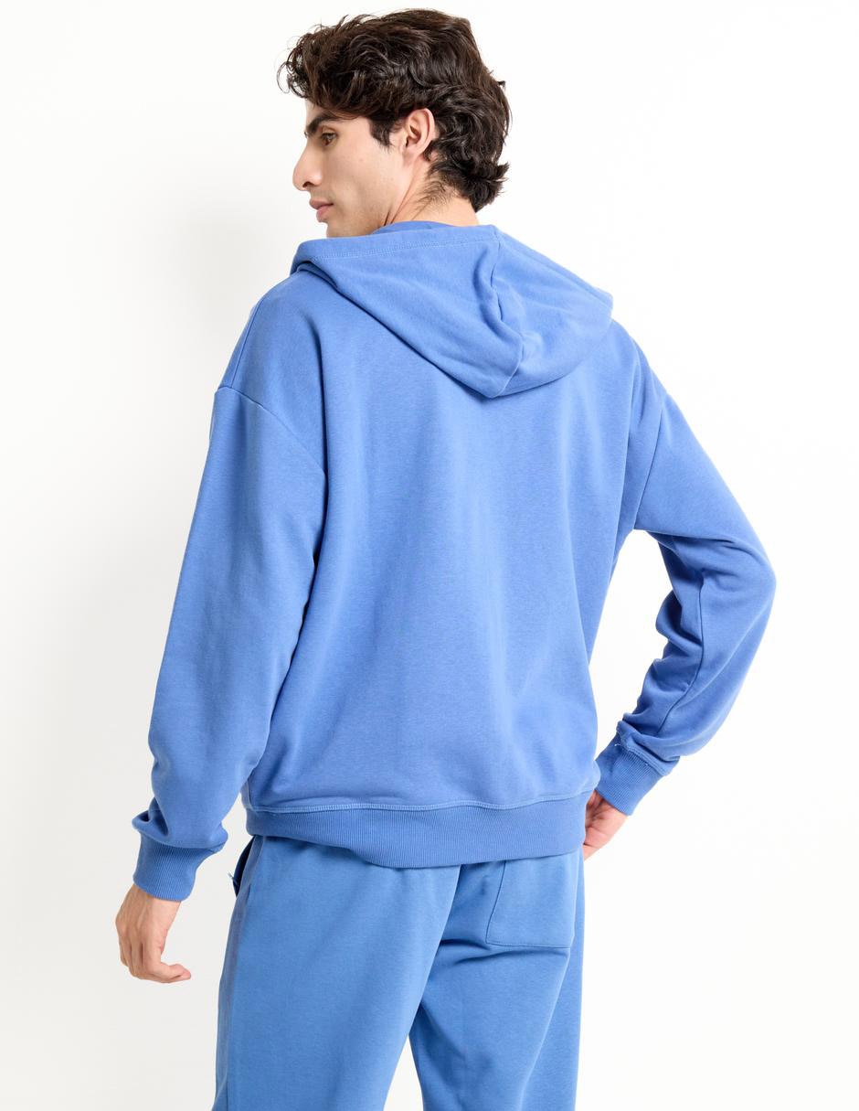 SUDADERA MOSSIMO, M, ÍNDIGO LISO ABIERT