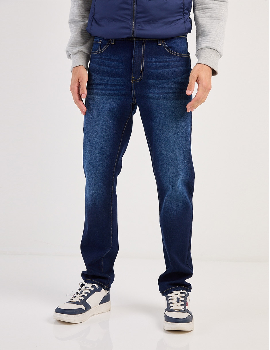 Jeans slim lavado stone wash para hombre