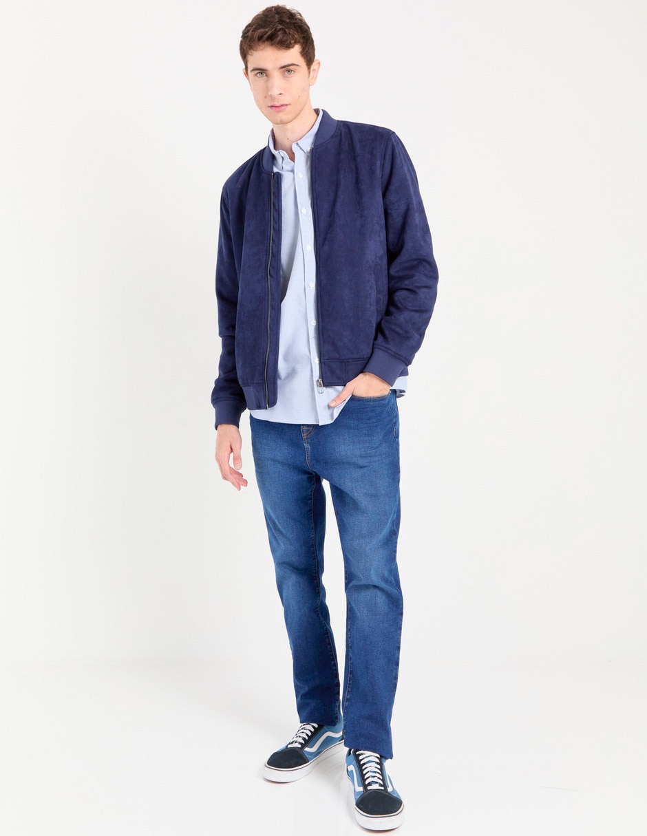 Jeans slim lavado medio para hombre 3