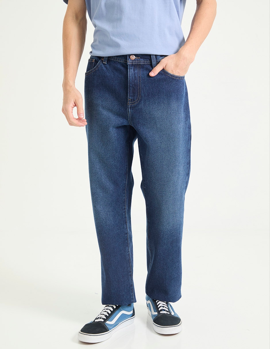 Jeans baggy deslavado para hombre Jeans baggy deslavado para hombre