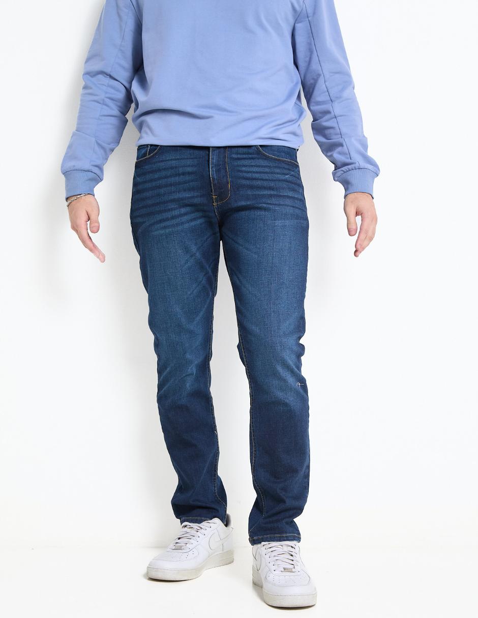 Jeans straight lavado stone wash para hombre Jeans straight lavado stone wash para hombre