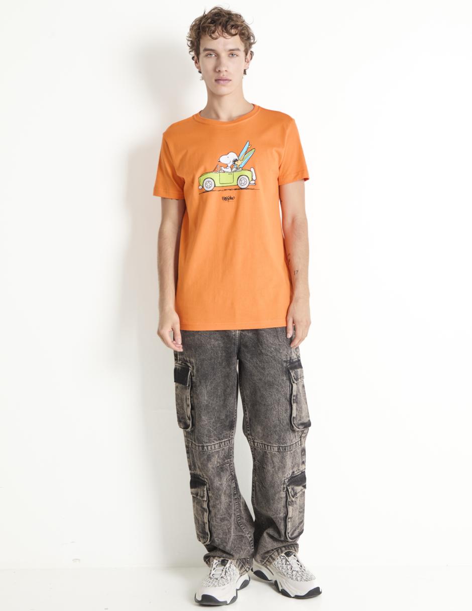 Playera Snoopy cuello redondo para hombre 3