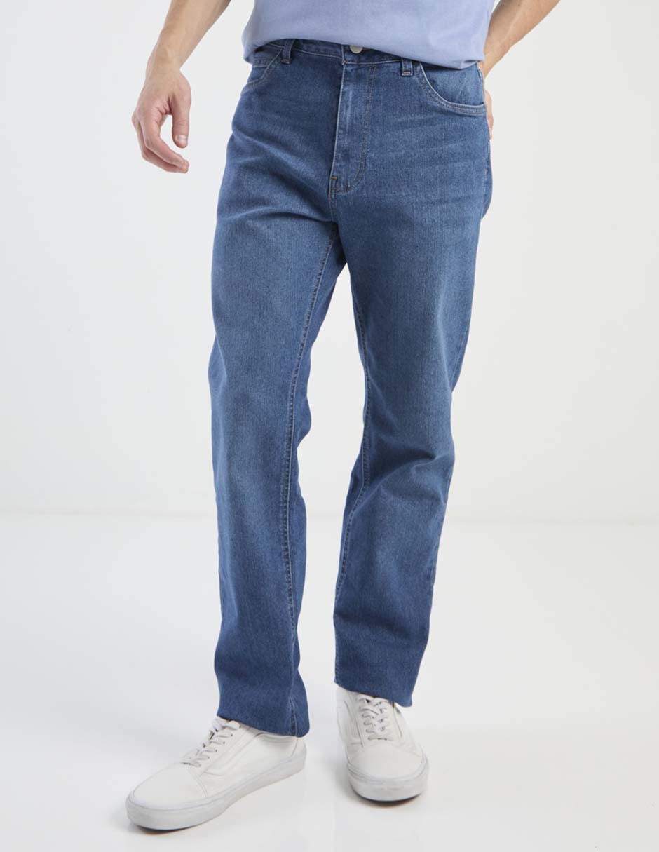 Jeans straight lavado medio para hombre Jeans straight lavado medio para hombre