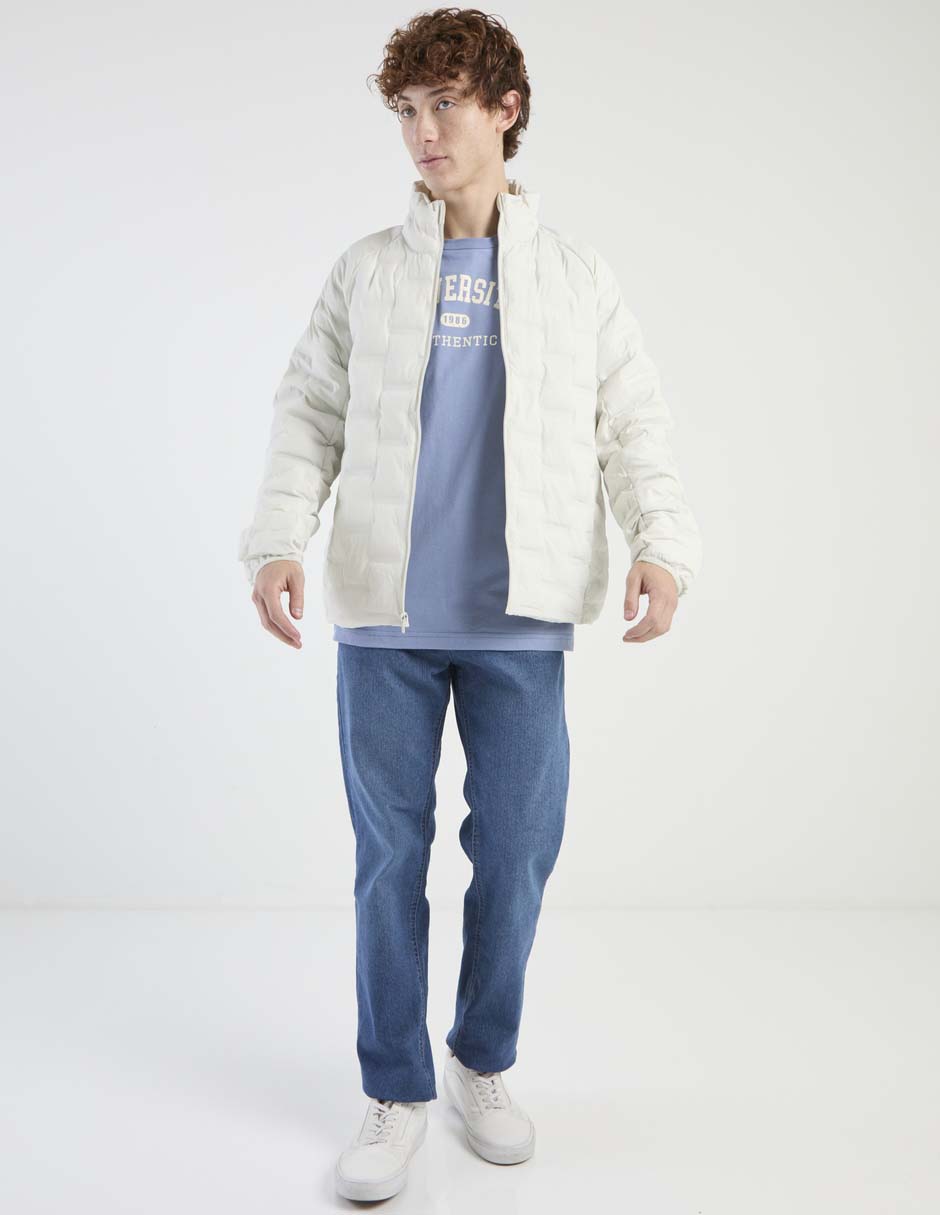 Jeans straight lavado medio para hombre 3
