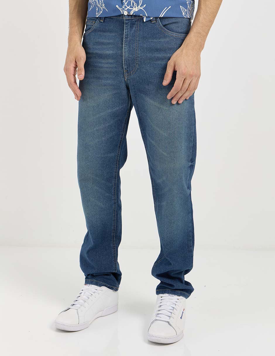 Jeans straight lavado medio para hombre Jeans straight lavado medio para hombre