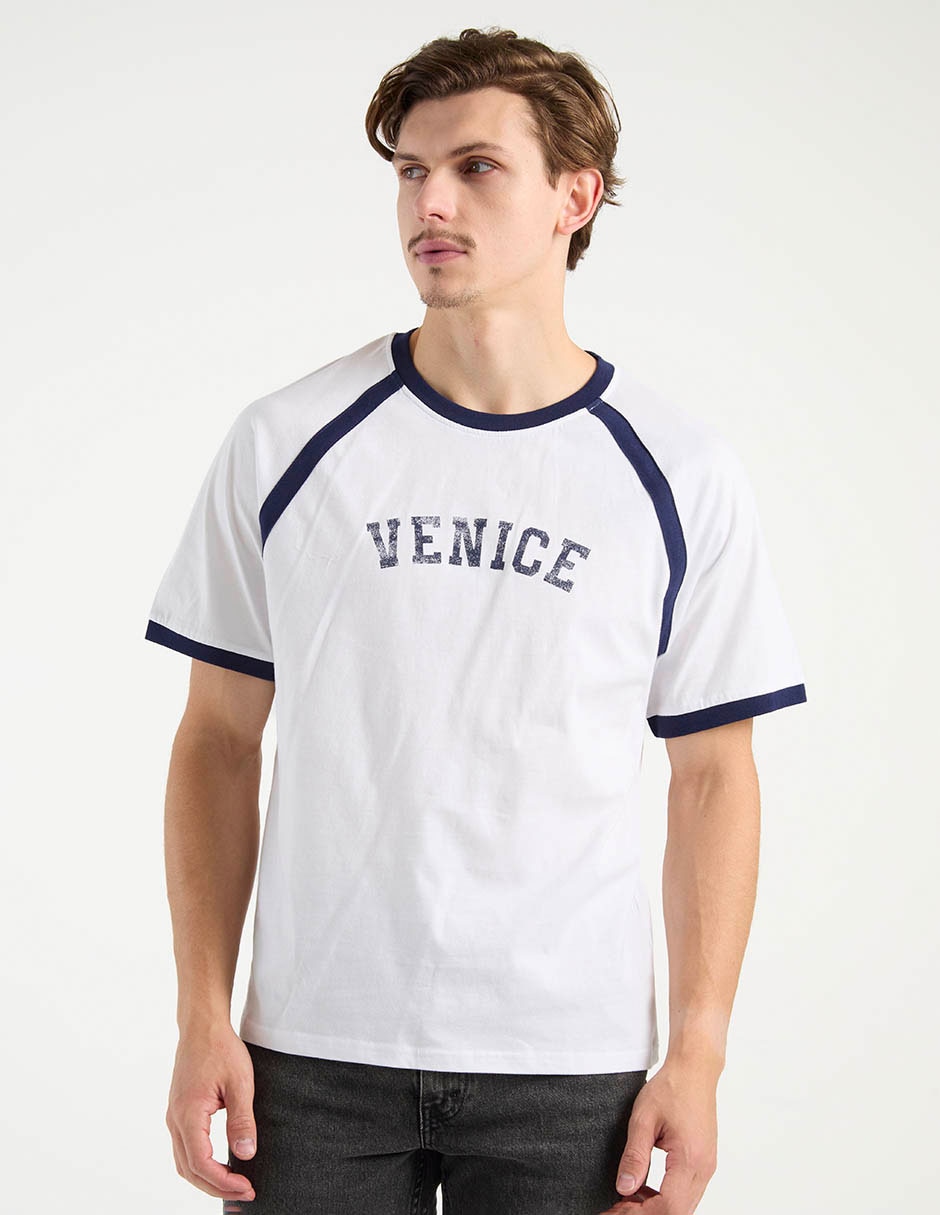 Playera cuello redondo para hombre