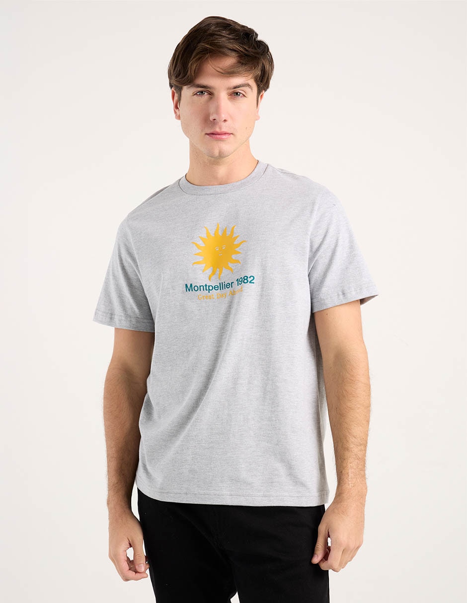 Playera cuello redondo para hombre