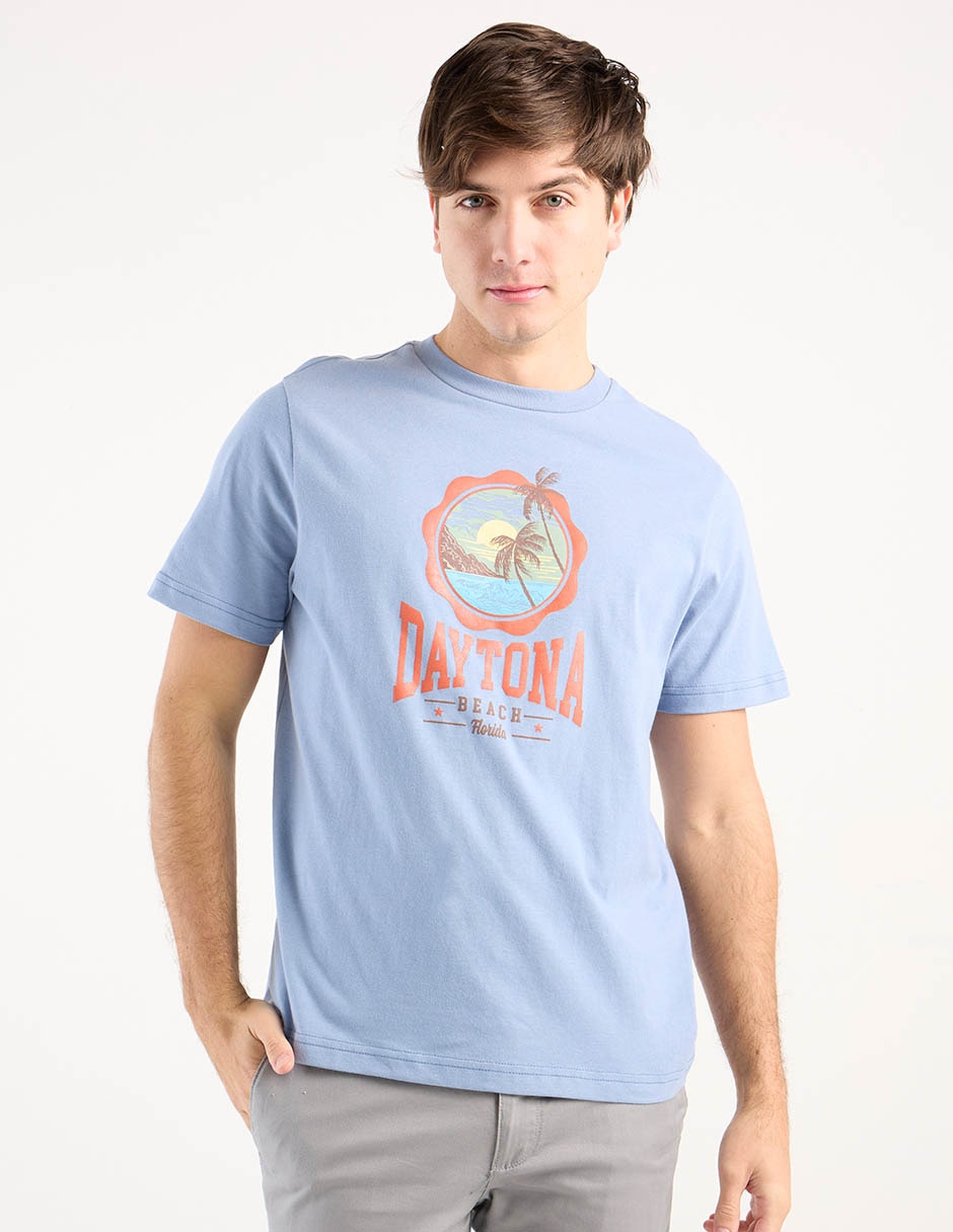 Playera cuello redondo para hombre