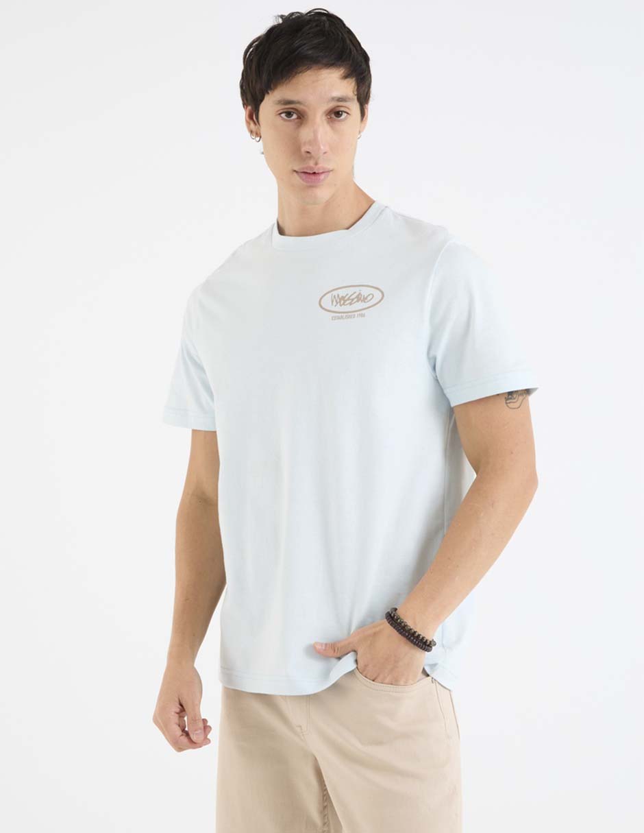 Playera cuello redondo para hombre 2