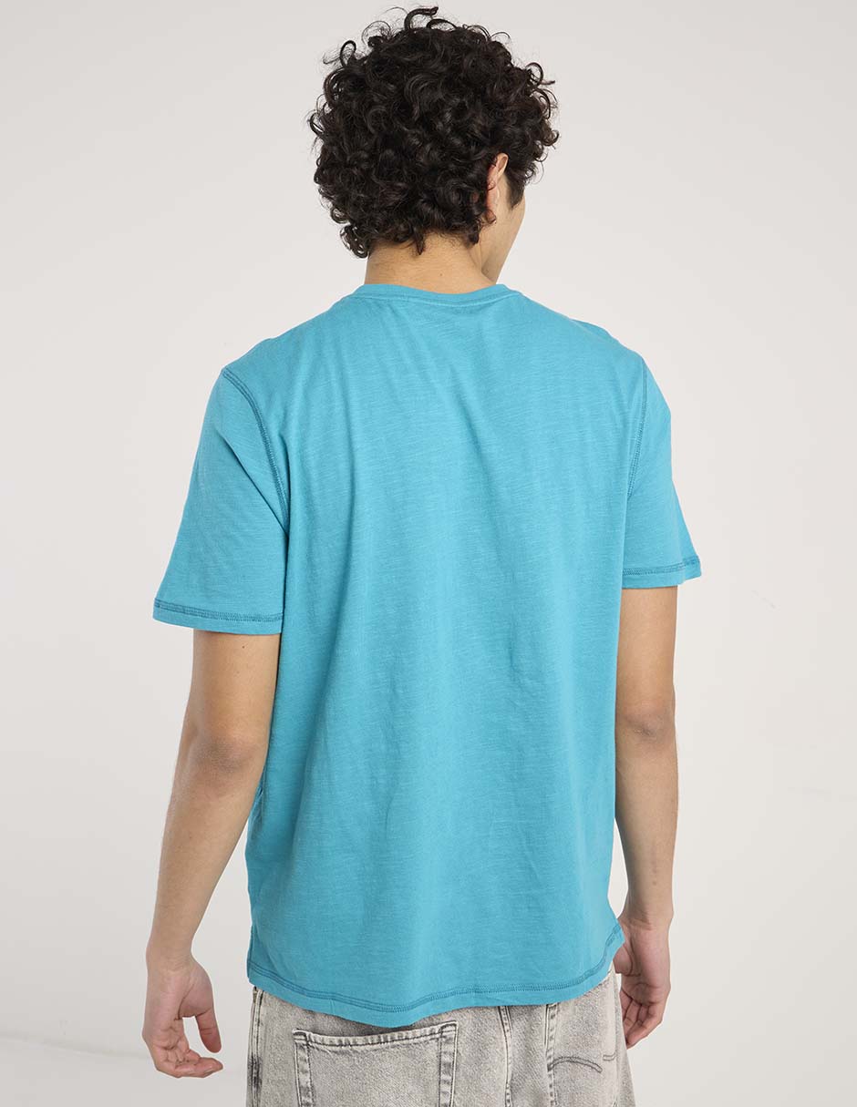 Playera cuello henley para hombre 6