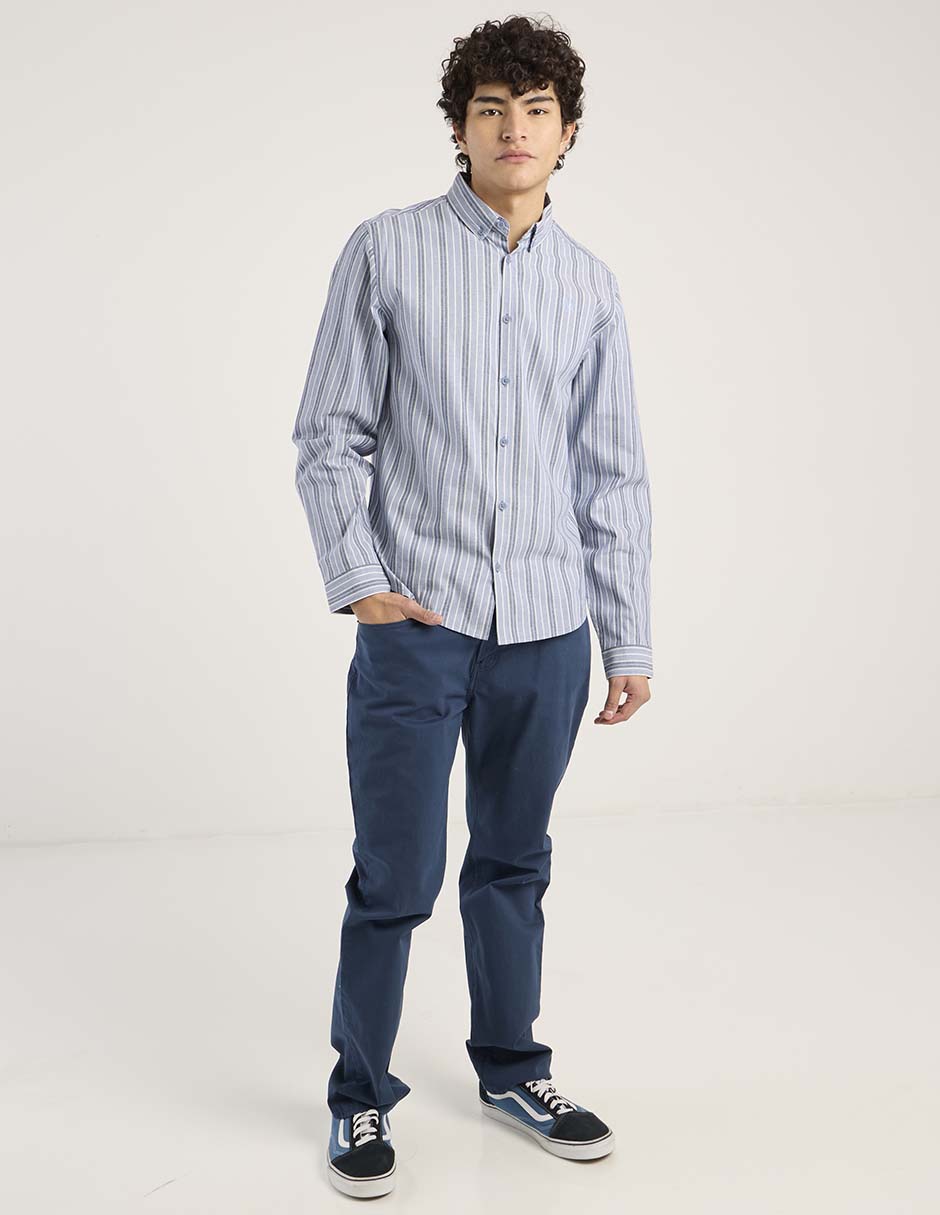 CAMISA MOSSIMO, EG, AZUL ACERO PRETEÑID