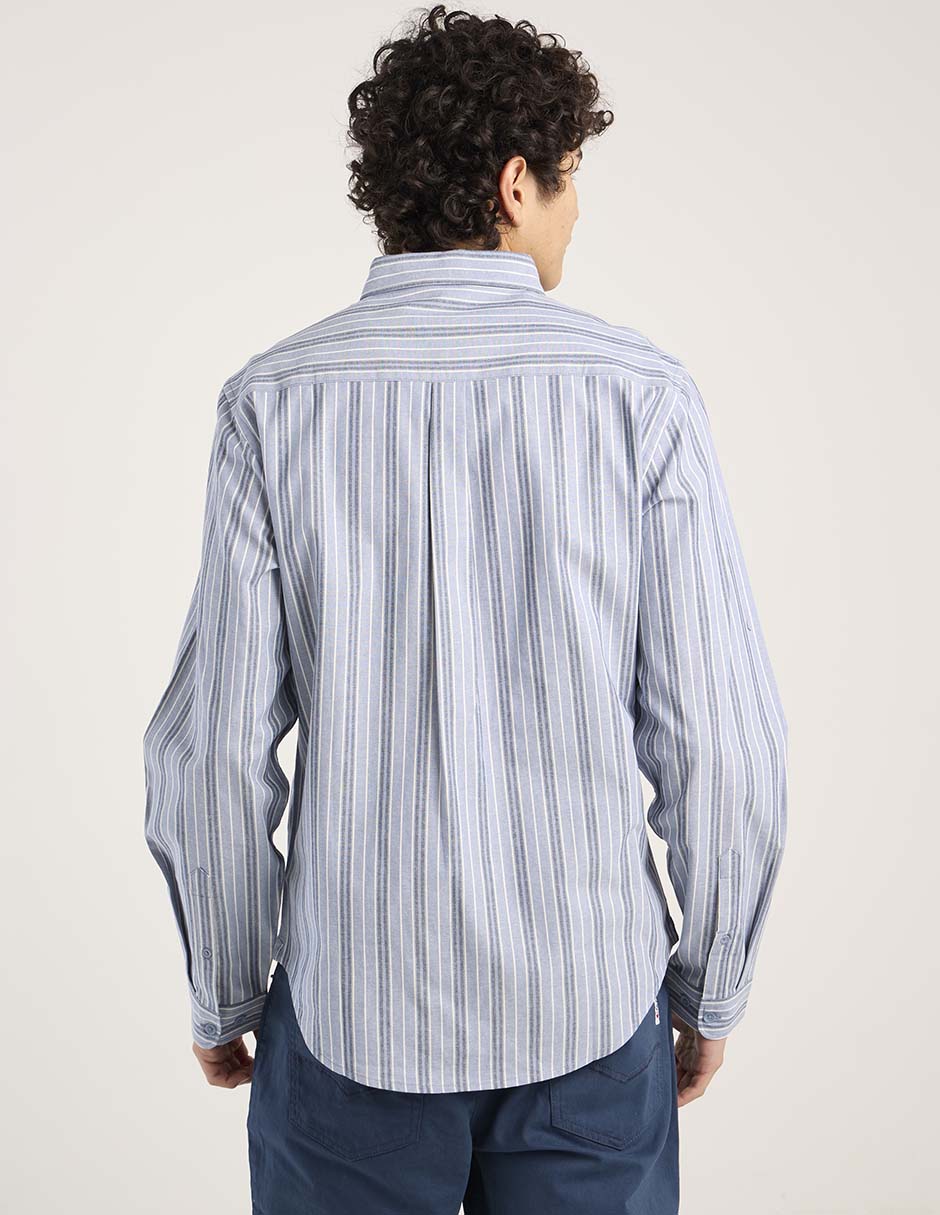 CAMISA MOSSIMO, EG, AZUL ACERO PRETEÑID