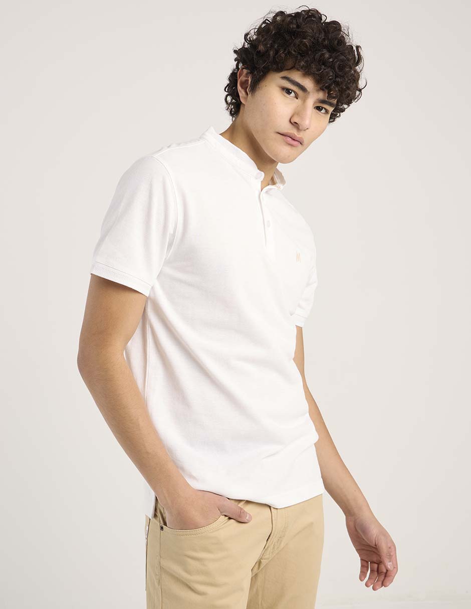 Playera cuello mao para hombre Playera cuello mao para hombre