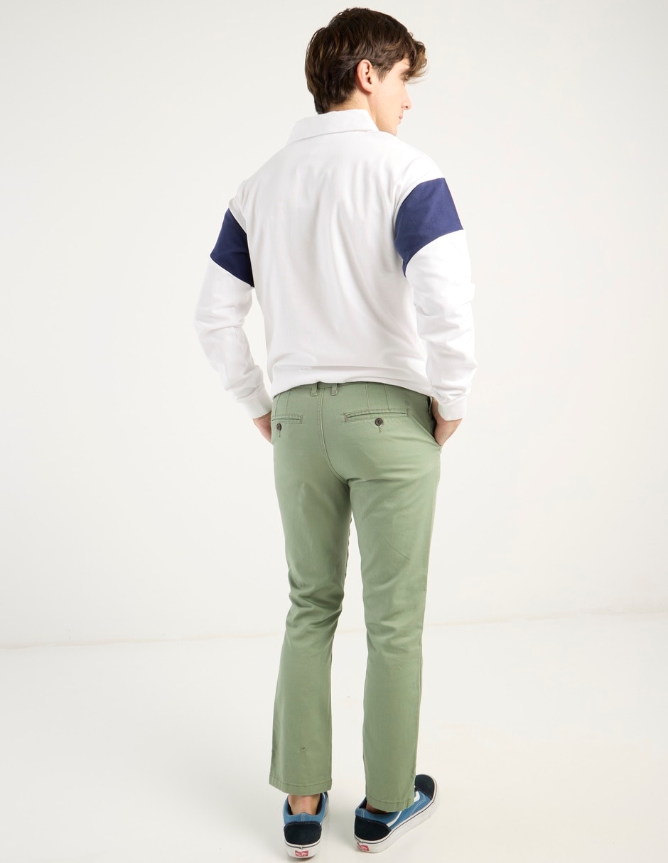 PANTALON 5 BOLSAS MOSSIM, 32, EJÉRCITO