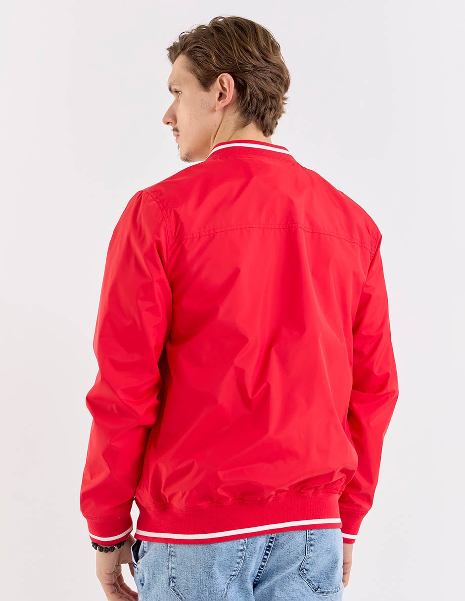 Chamarra bomber impermeable con bolsillos para hombre 6