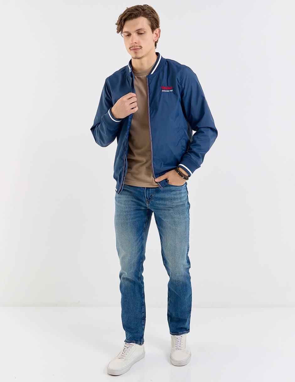 CHAMARRA MOSSIMO, G, DENIM OBSCURO LISO