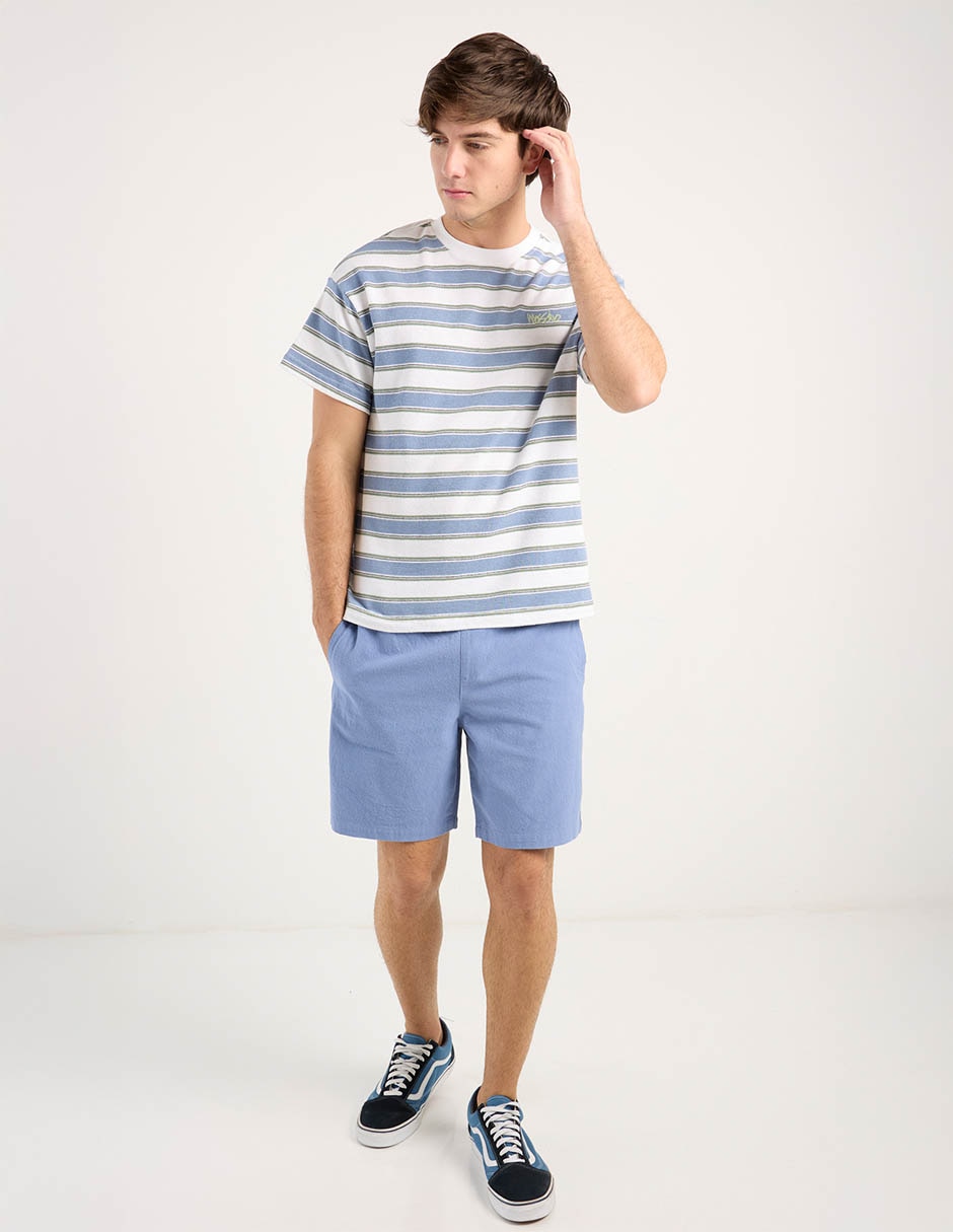 BERMUDA MOSSIMO, CH, AZUL ACERO LISO CA