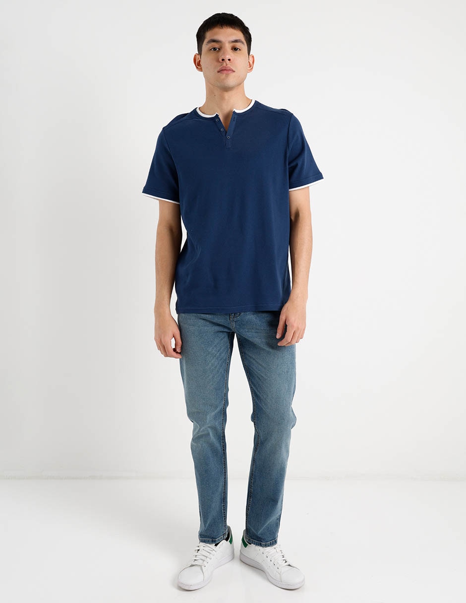 Jeans slim Mossimo lavado claro para hombre