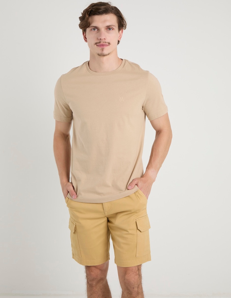 BERMUDA MOSSIMO, 28, AVENA LISO GABARDI
