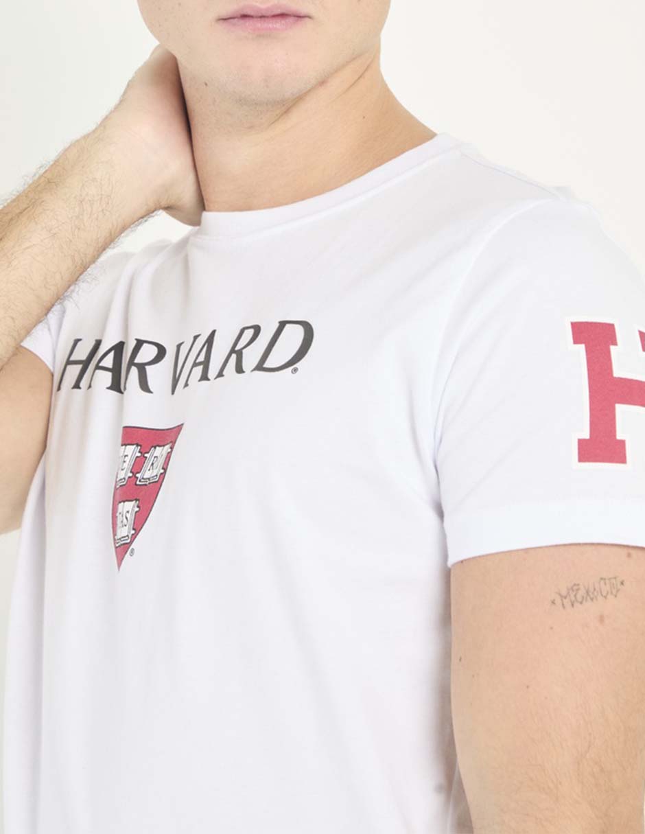 Playera Harvard cuello redondo para hombre 4