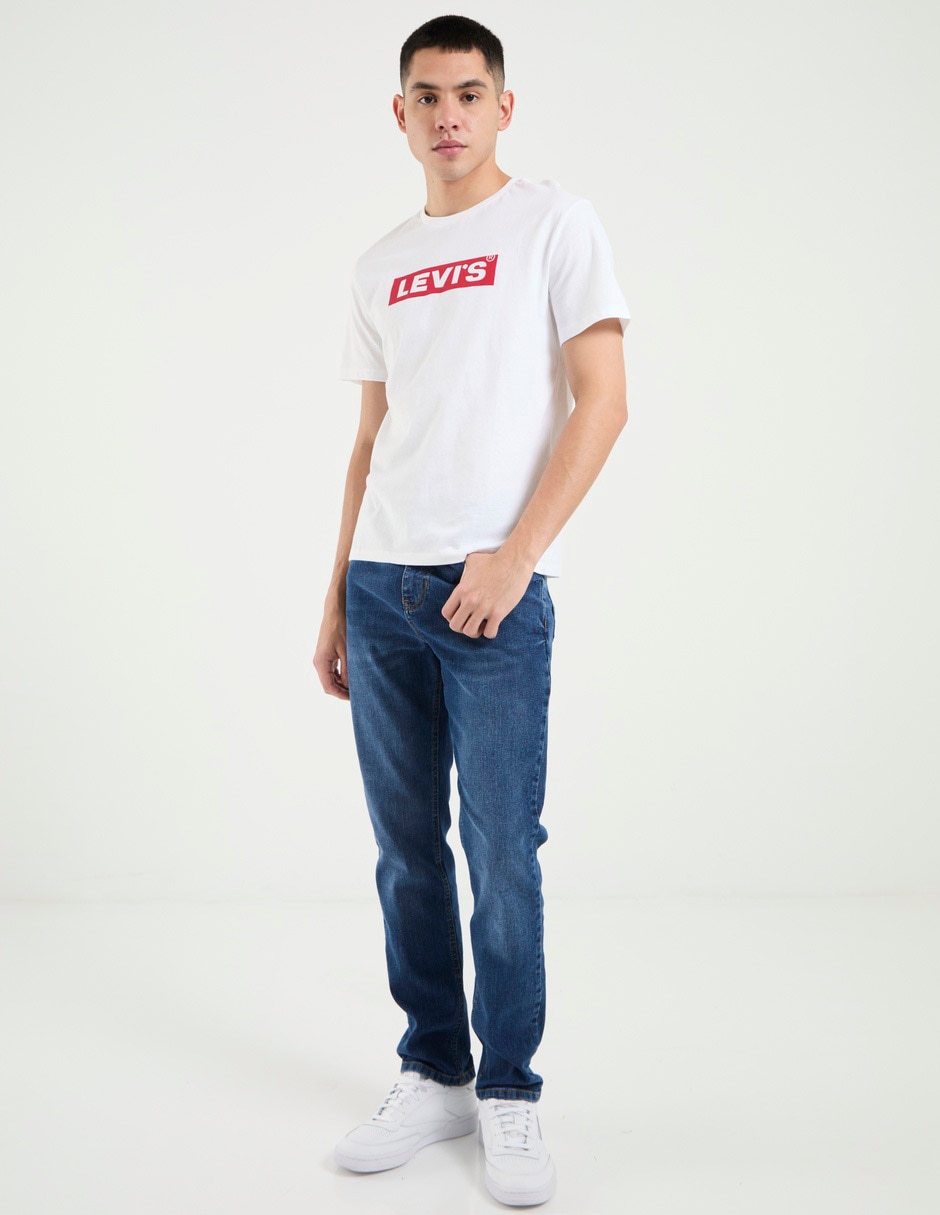 Jeans slim lavado stone wash para hombre 3