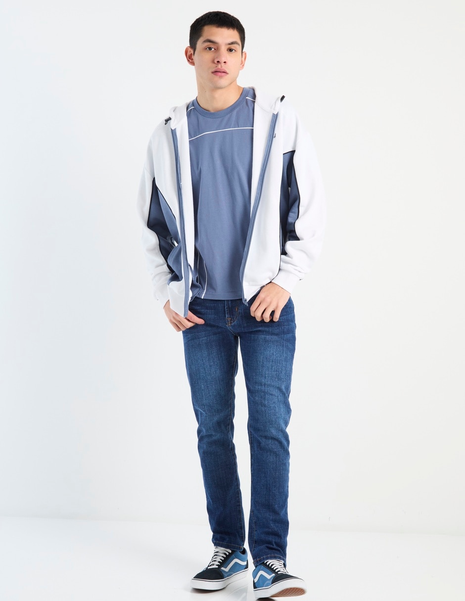 Jeans slim deslavado para hombre 3