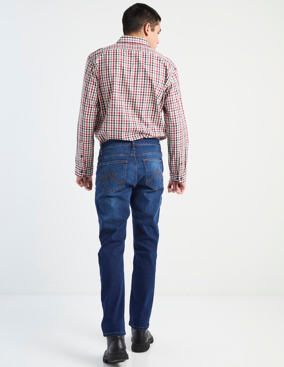 Jeans slim deslavado para hombre 2