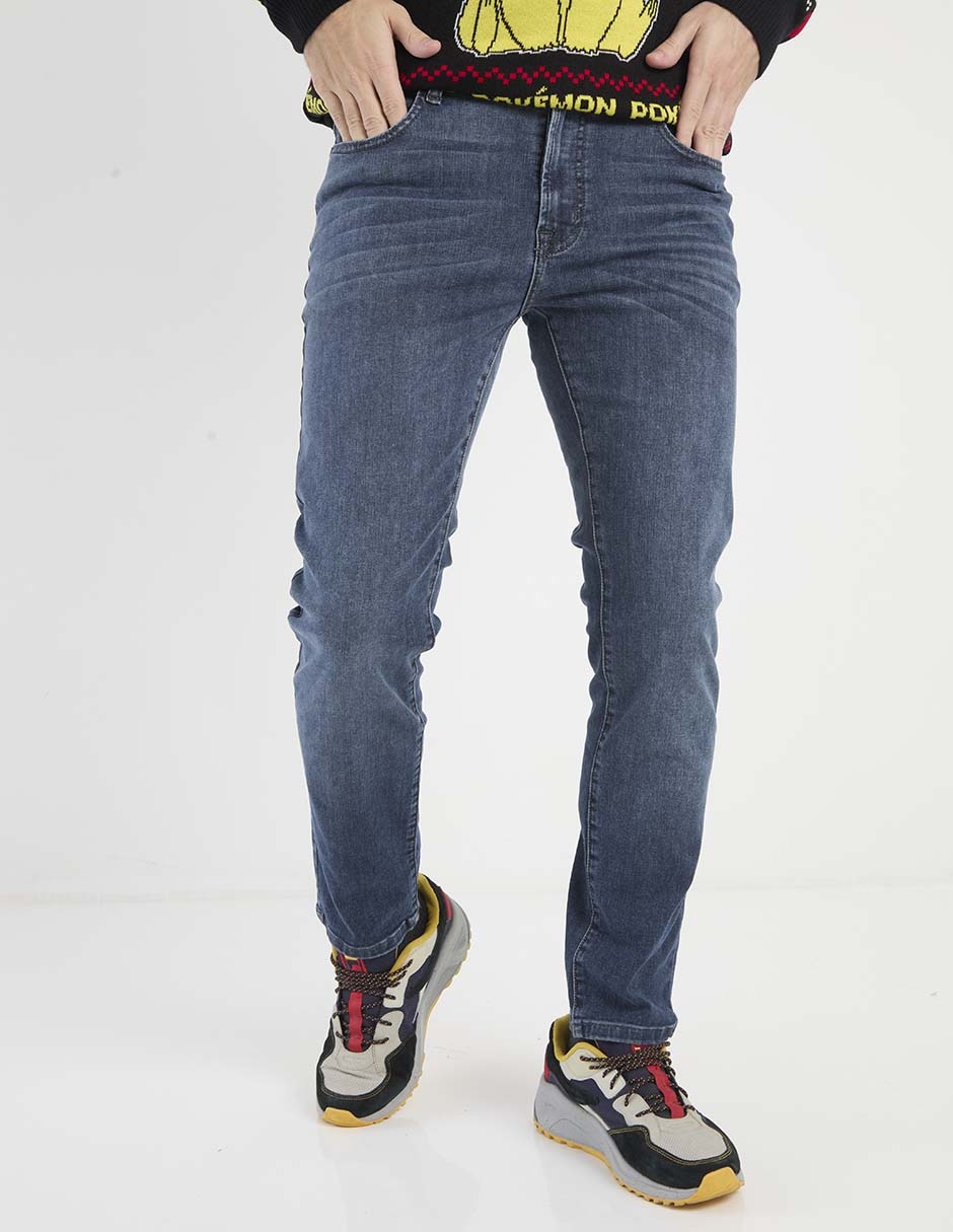 Jeans slim lavado obscuro para hombre Jeans slim lavado obscuro para hombre