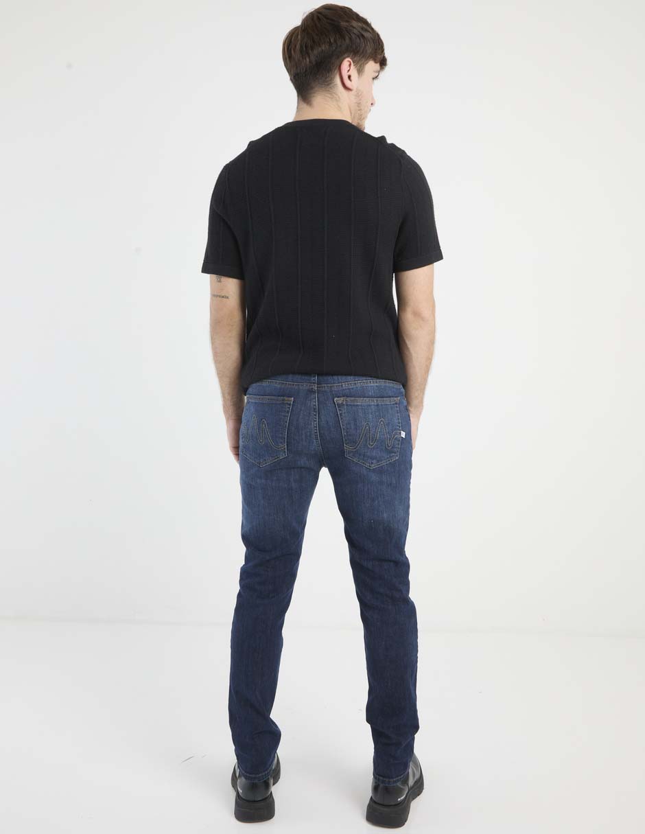 Jeans Slim lavado obscuro para hombre 2