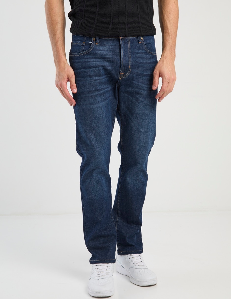Jeans straight deslavado para hombre Jeans straight deslavado para hombre