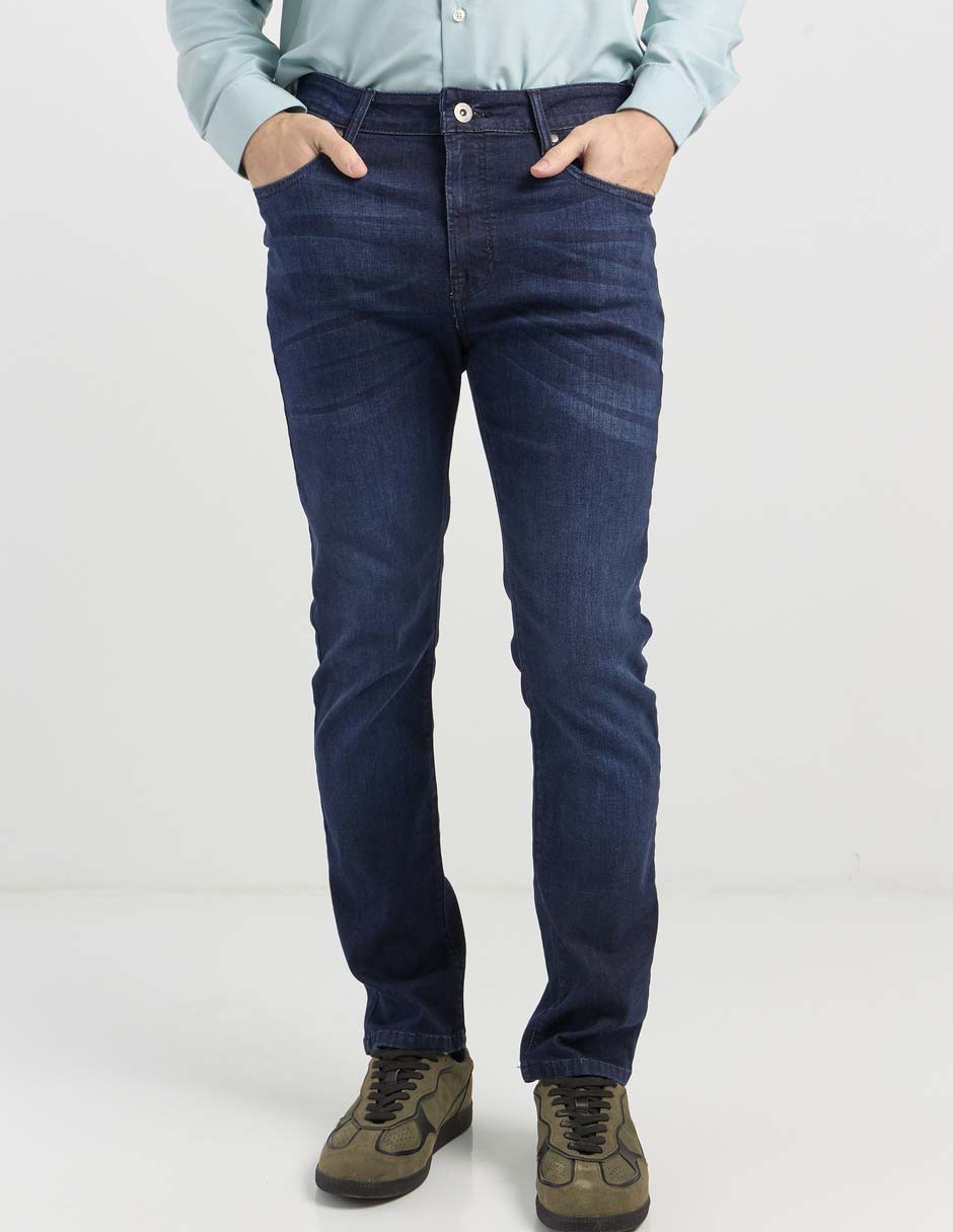 Jeans slim lavado obscuro para hombre Jeans slim lavado obscuro para hombre