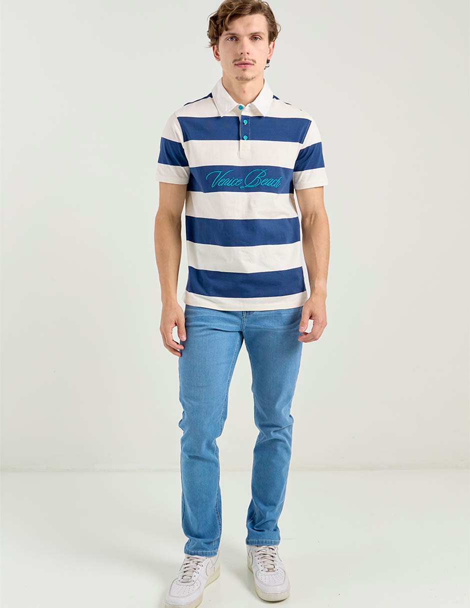 Jeans slim lavado claro para hombre 3