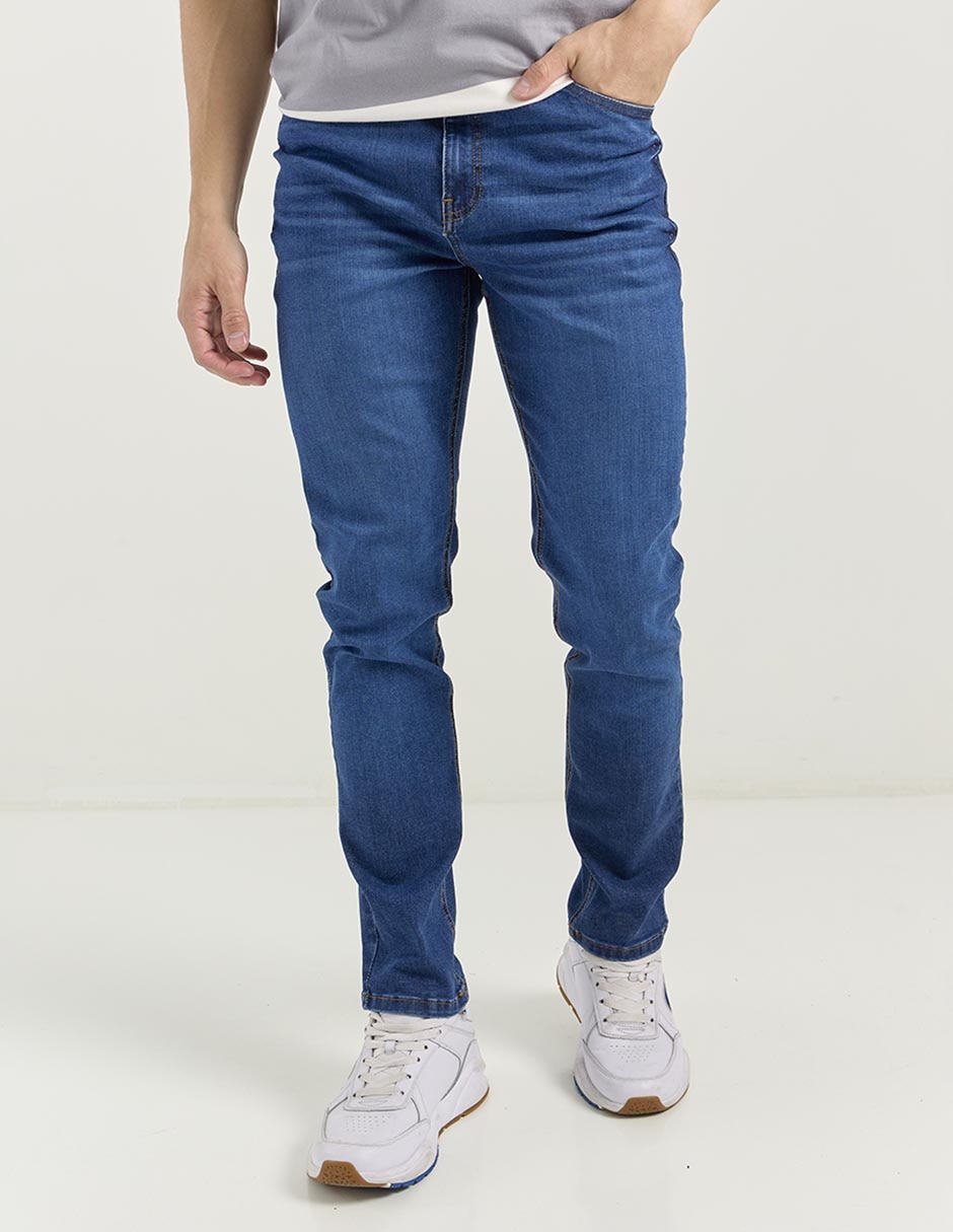 Jeans slim lavado whisker para hombre Jeans slim lavado whisker para hombre