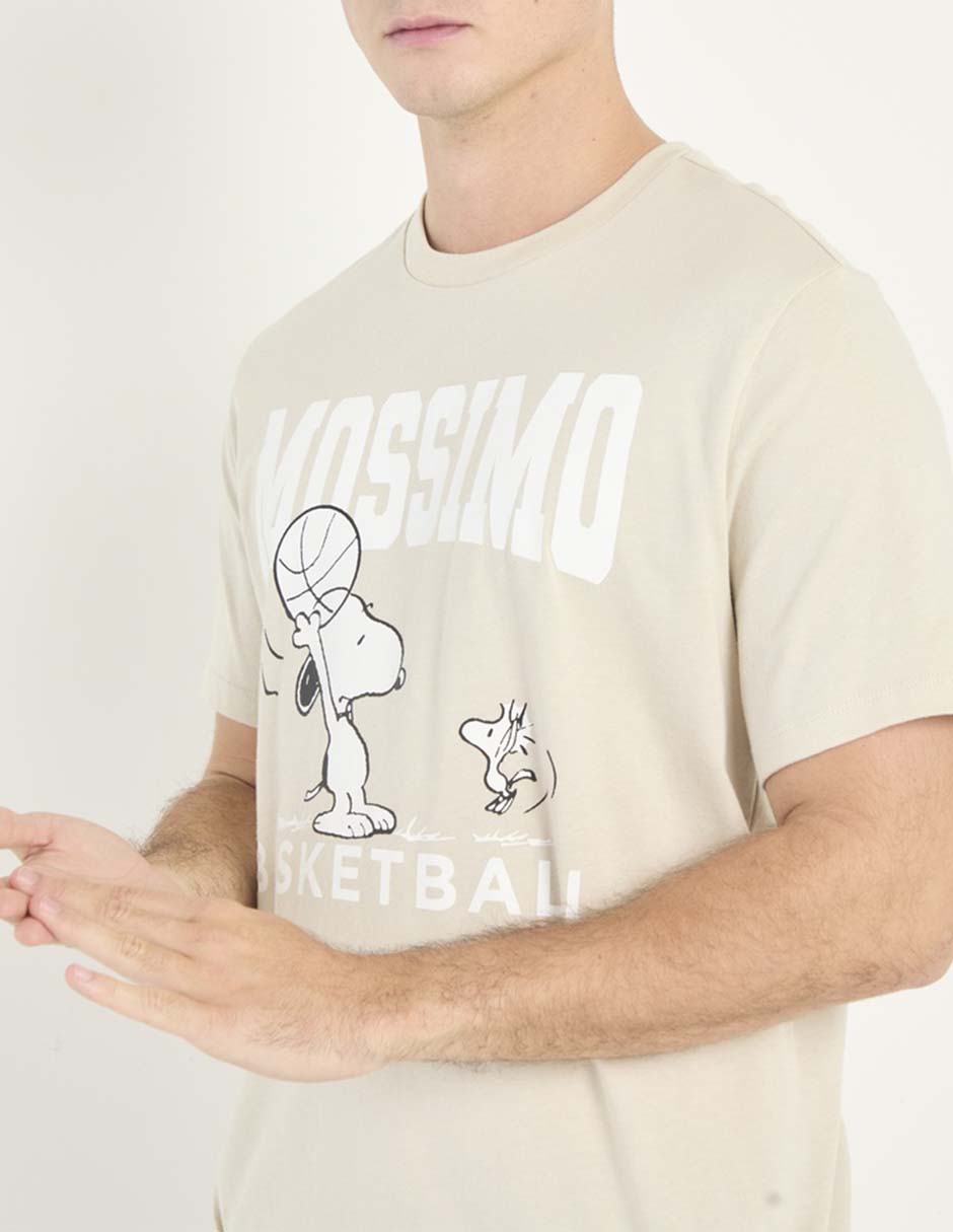Playera Snoopy cuello redondo para hombre 4