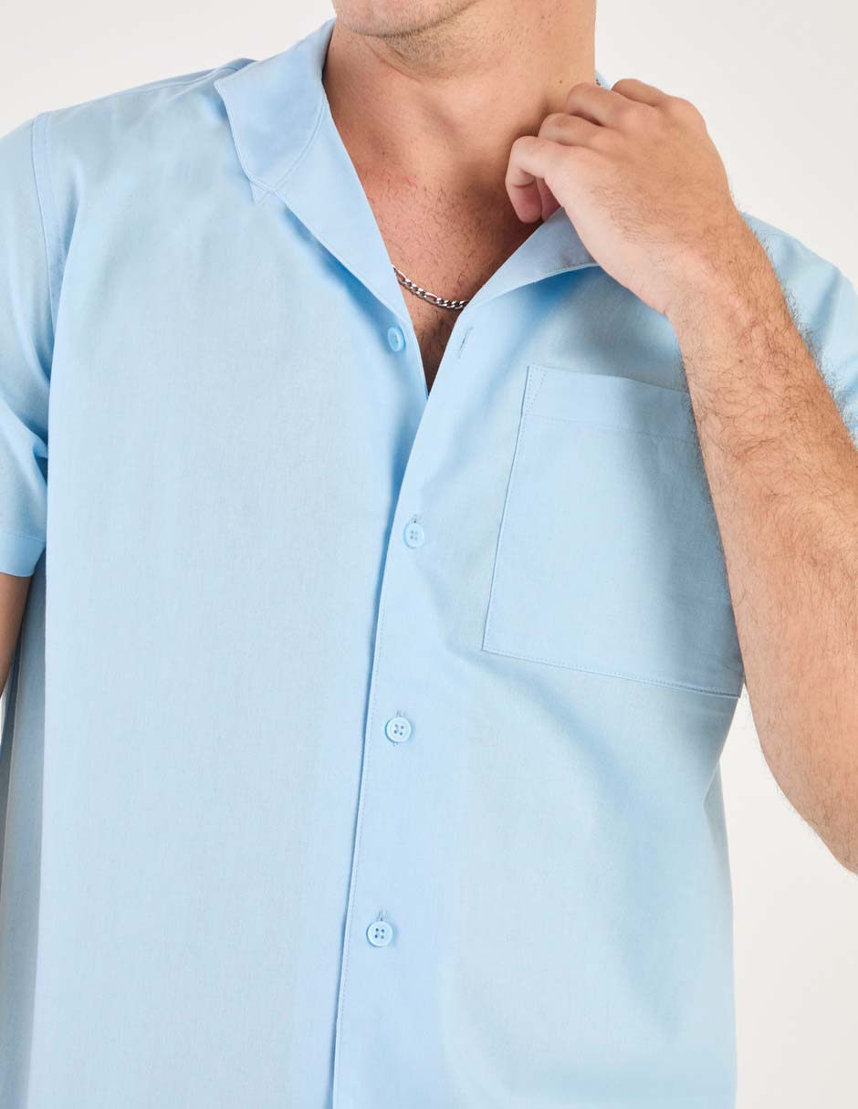 Camisa casual manga corta para hombre 4