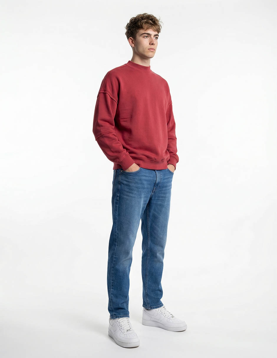 Jeans slim deslavado para hombre