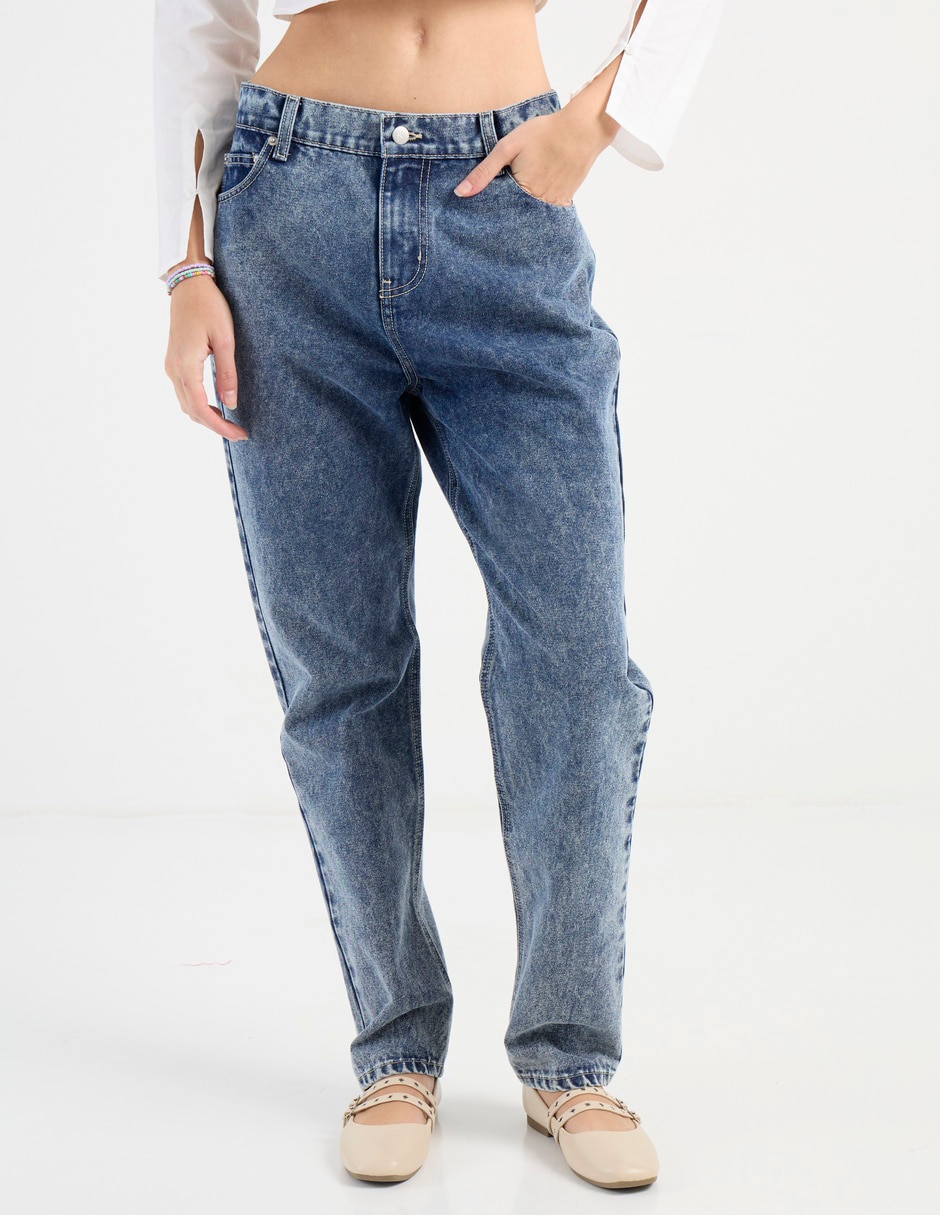 Jeans straight deslavado para hombre Jeans straight deslavado para hombre