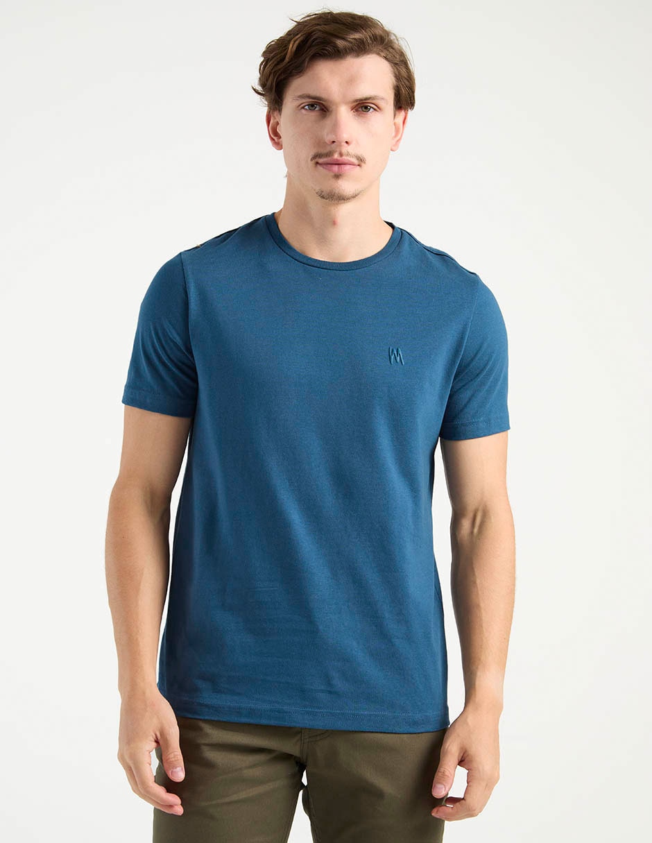 Playera cuello redondo para hombre