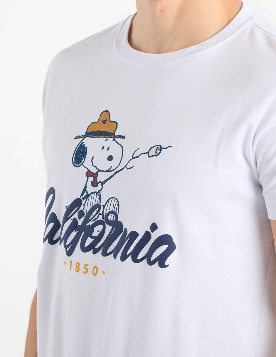 Playera Snoopy cuello redondo para hombre 4