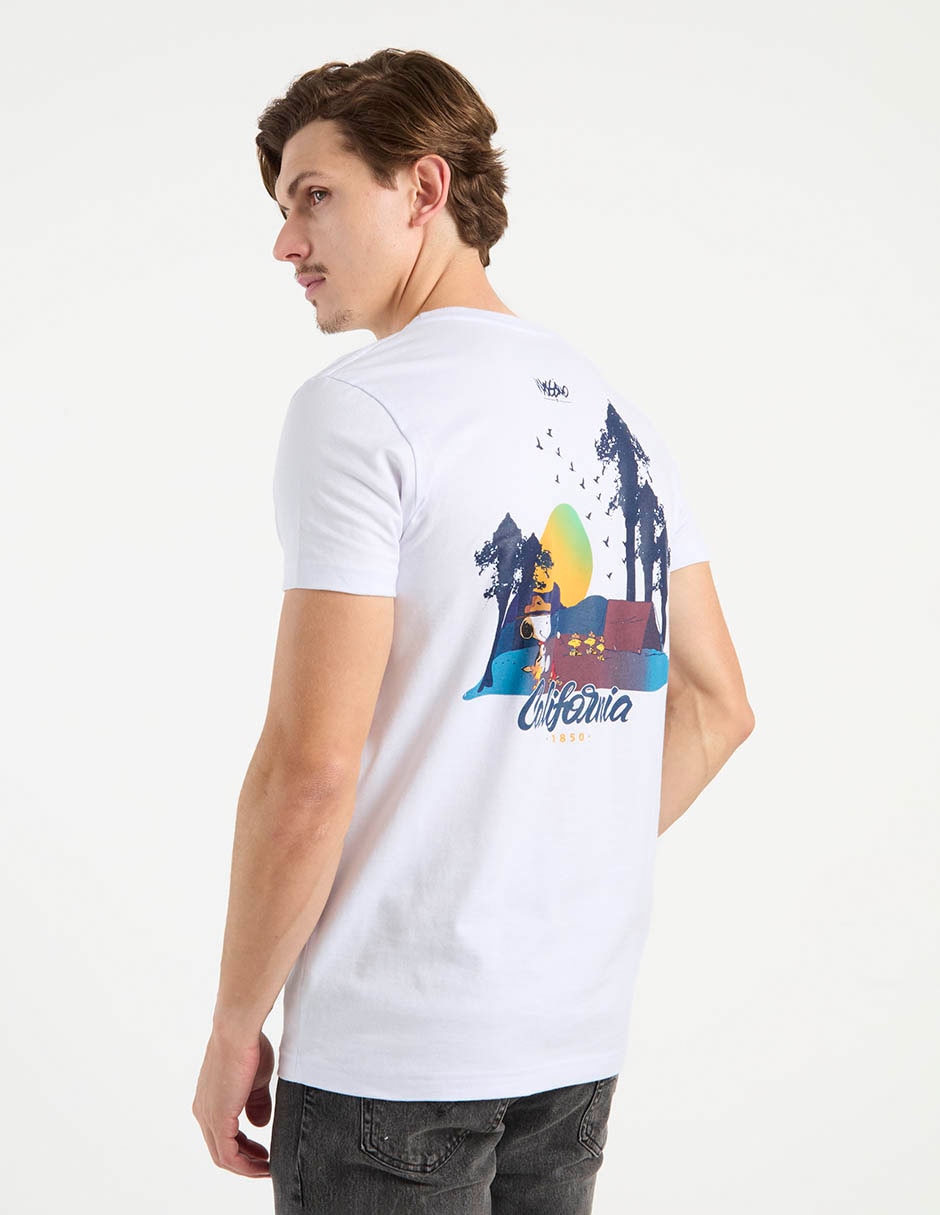 Playera Snoopy cuello redondo para hombre 5