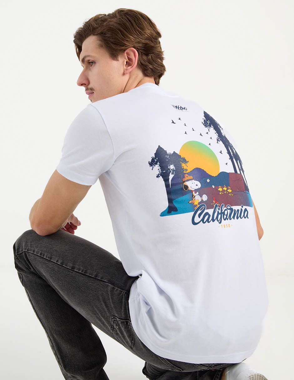 Playera Snoopy cuello redondo para hombre 6