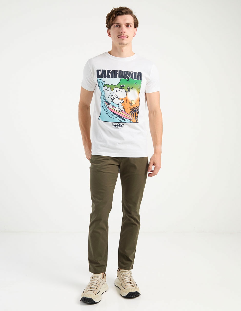 Playera Snoopy cuello redondo para hombre 3